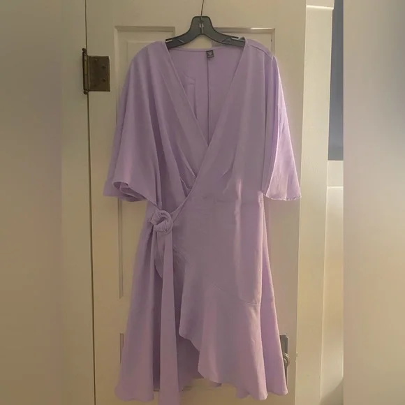 SHEIN | Dresses | 3x Purple Batwing Sleeve Wrap Dress | Poshmark